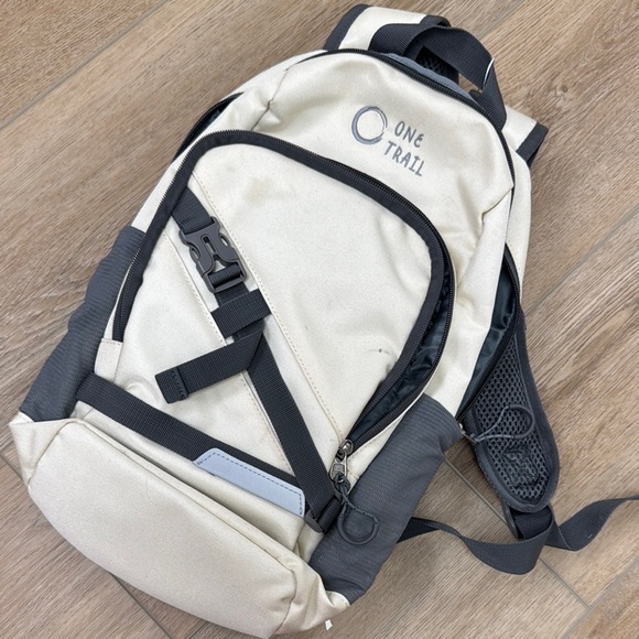 Men's Backpack - Cream and Black